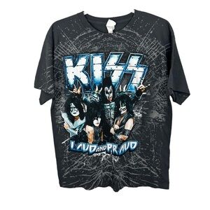 Kiss 2012 The Tour Loud and Proud Concert Graphic Band T-Shirt